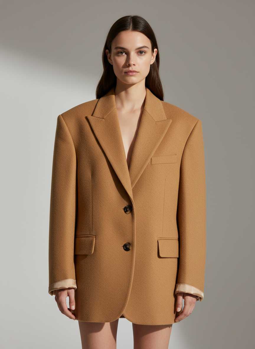 Oversized Single-Breasted Blazer